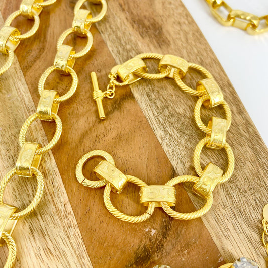 Bracelet - Victorian Scroll - Gold