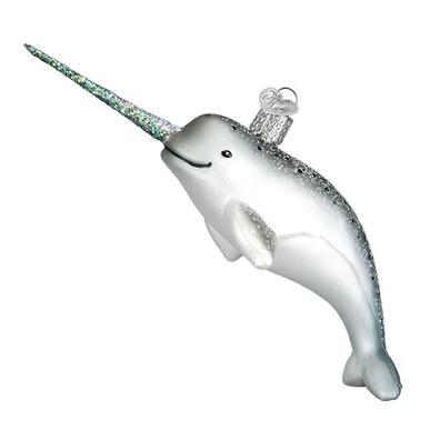 Ornament - Blown Glass - Narwhal