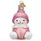 Ornament - Blown Glass - Snow Baby Girl