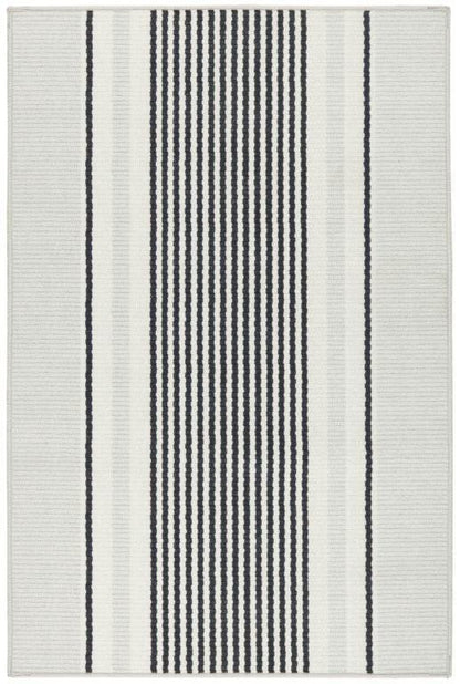Rug - Machine-Washable - Gunner Stripe Grey