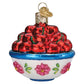 Ornament - Blown Glass - Bowl of Cherries