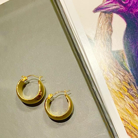 Earrings - Waterproof Gold on Stainless Steel - "Clara"