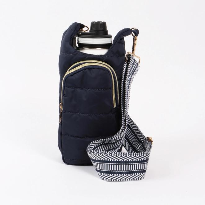 Crossbody Bag - Puffer for Water Bottle/Phone - Navy