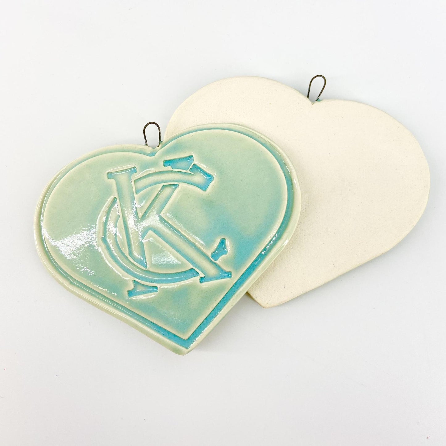 Decoration/Ornament - KC Logo Heart  - Aqua