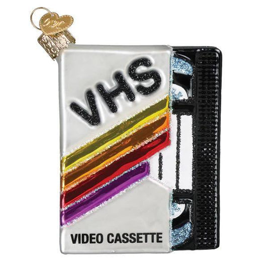 Ornament - Blown Glass - VHS Tape