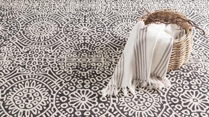 Rug - Micro Hooked Wool - Temple Charcoal