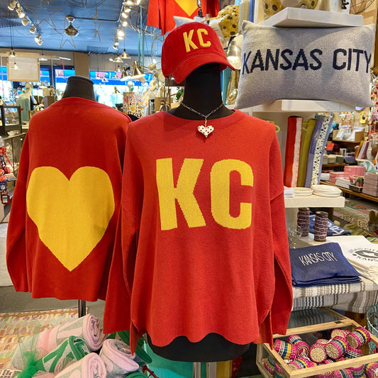 Sweater - KC/Heart (Red + Gold) - Exclusive