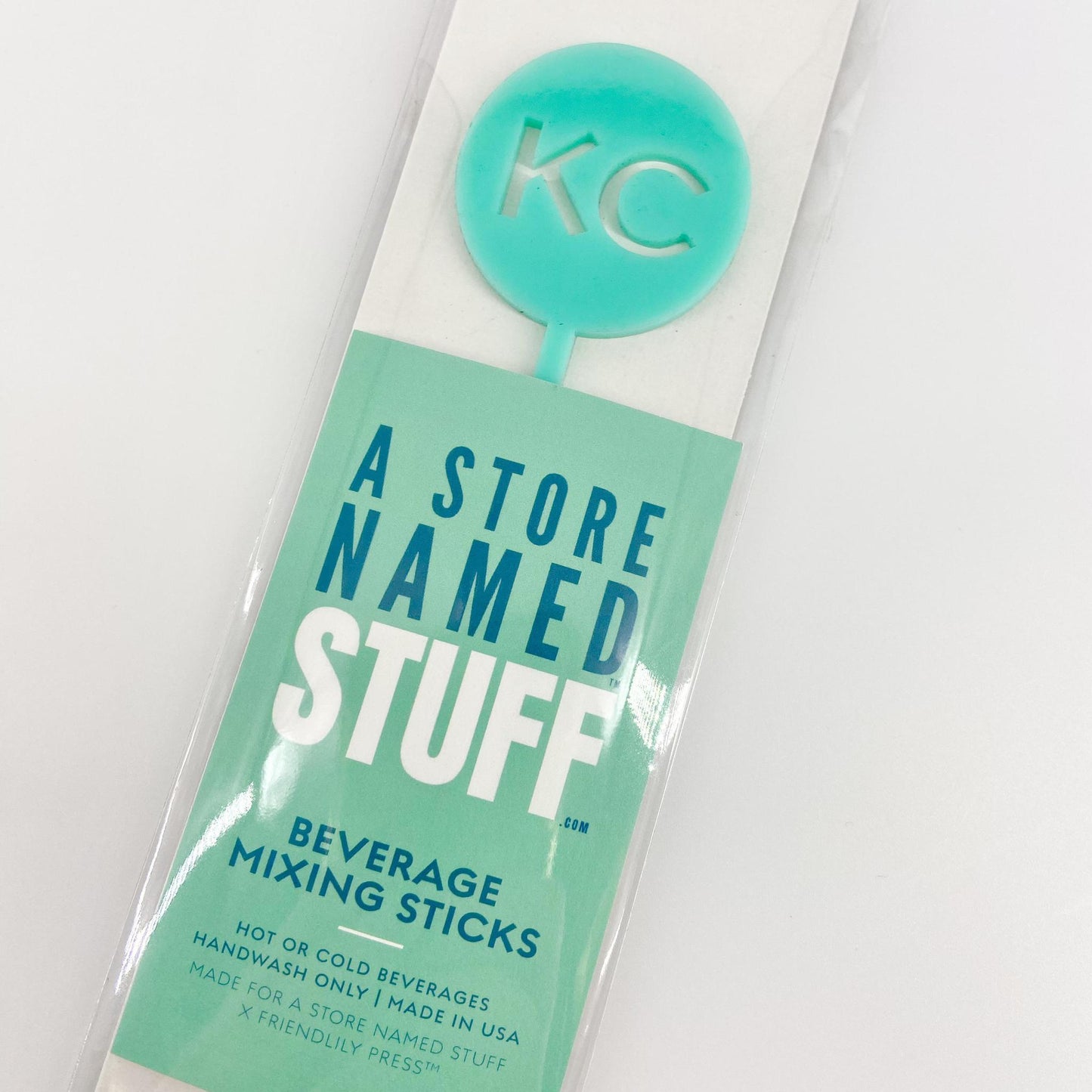 Stirrer - Turquoise Acrylic Circle - KC
