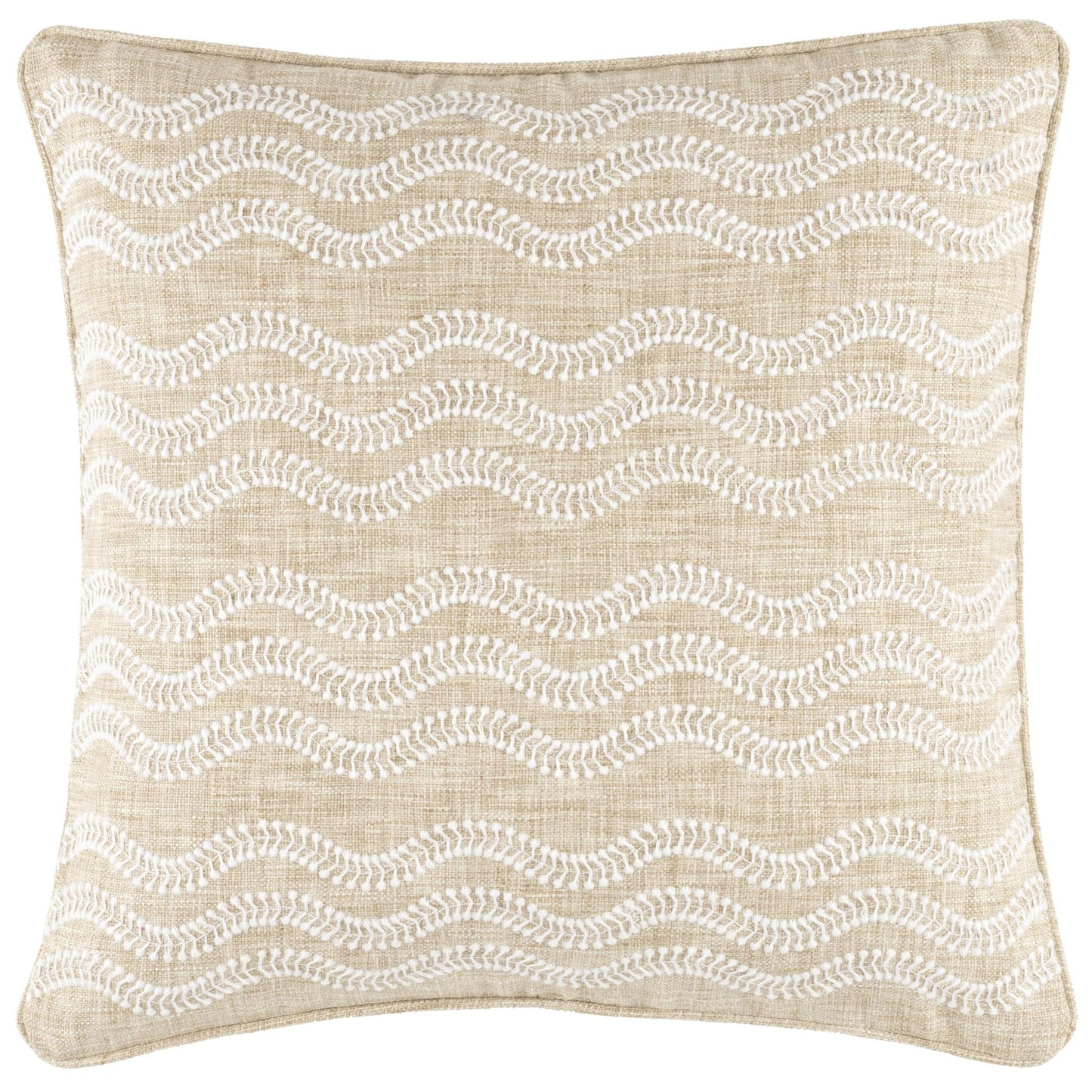 Pillow - "Scout" Embroidered Natural - Indoor/Outdoor - 20"