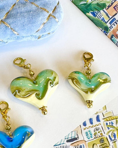 Pendant - Beach Heart - Large - Gold Fill