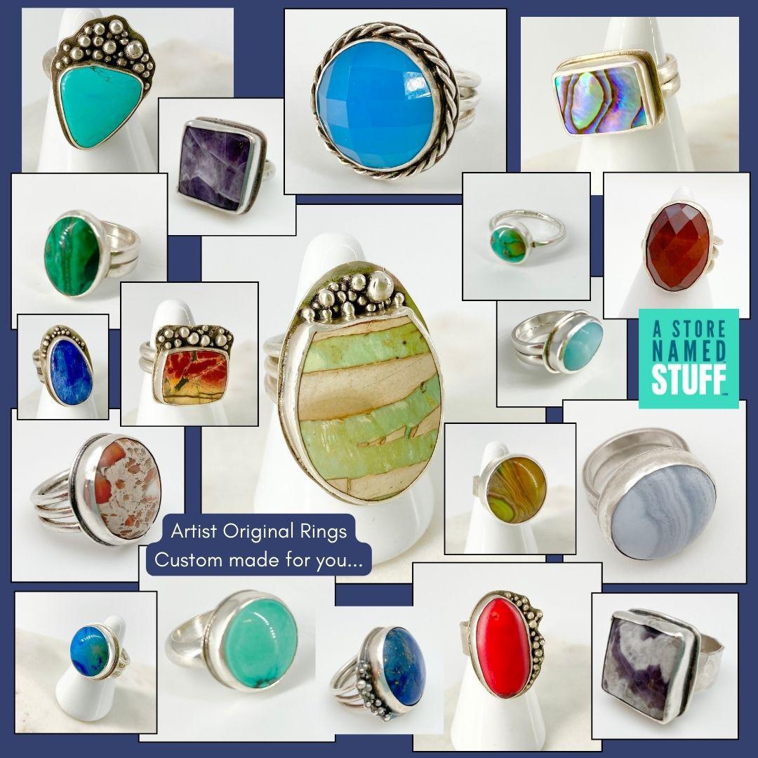 Ring - Stone & Sterling - Artist Originals & Custom