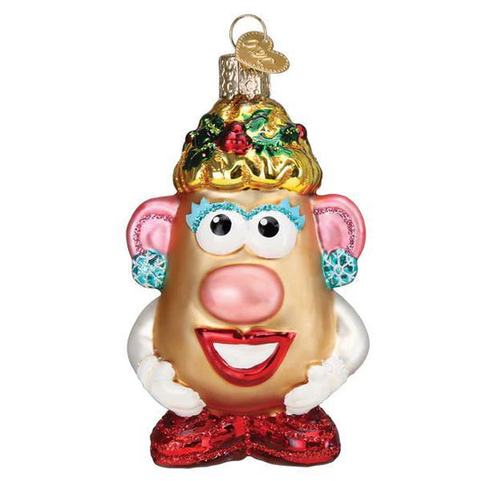Ornament - Blown Glass - Mrs. Potato Head