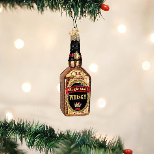 Ornament - Blown Glass - Whisky Bottle