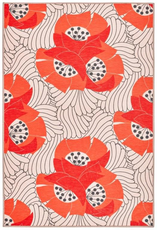 Rug - Machine-Washable - Japanese Poppy Multi