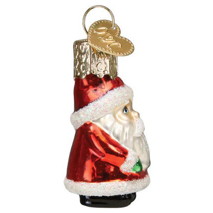 Ornament - Blown Glass - Mini Santa
