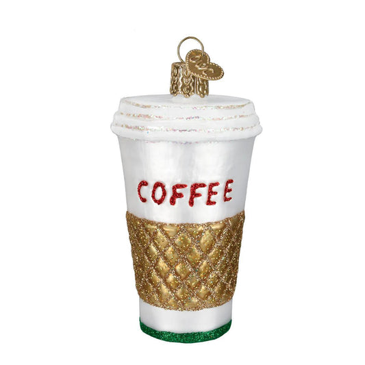Ornament - Blown Glass - Coffee To Go
