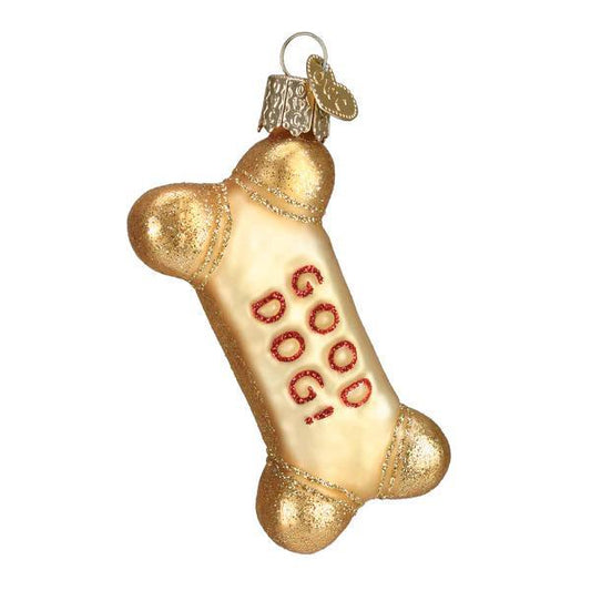 Ornament - Blown Glass - Dog Biscuit
