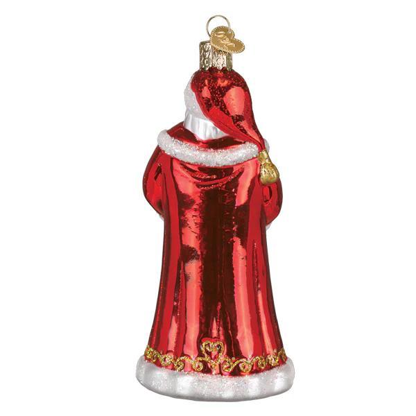 Ornament - Blown Glass - World Peace Santa