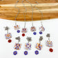 Necklace - Animals with Czech Droplette  - Enamel on Copper