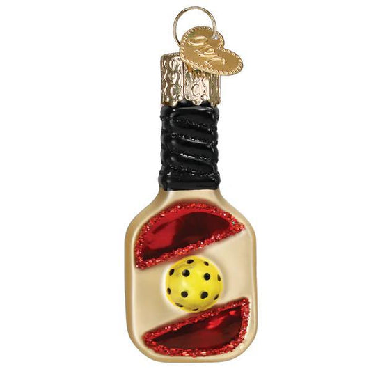 Ornament - Blown Glass - Mini Pickleball Paddle