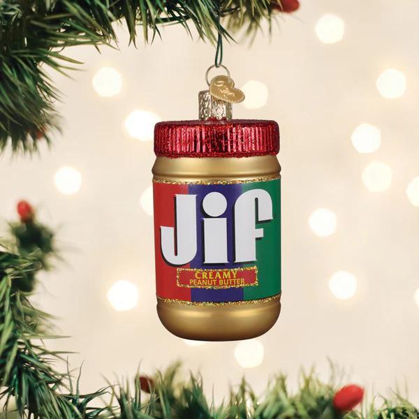 Ornament - Blown Glass - JIF Peanut Butter