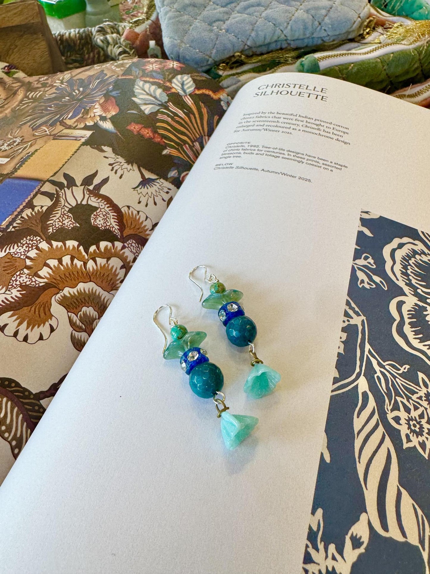 Earrings - Beaded Originals - Blues & Sparkle