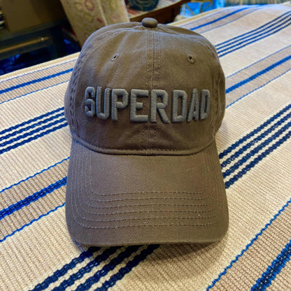 Ballcap - SUPERDAD - Grey on Grey
