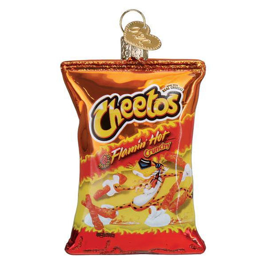 Ornament - Blown Glass - Flamin' Hot Cheetos