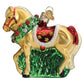 Ornament - Blown Glass - Horse with Wreath