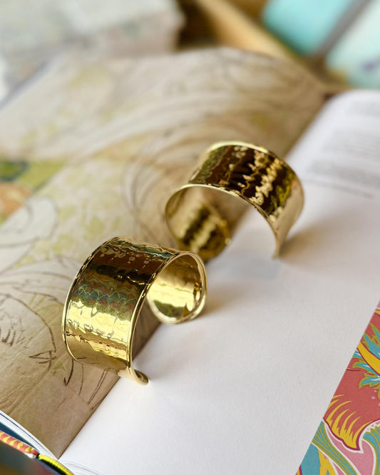 Cuff Bracelet - Cairo Sunset - Waterproof Gold