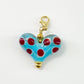 Pendant - Two-Sided "KC Current" Heart - Glass & Goldfill (Video)