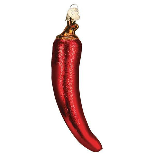 Ornament - Blown Glass - Red Chili Pepper