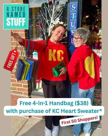 Sweater - KC/Heart (Red + Gold) - Exclusive