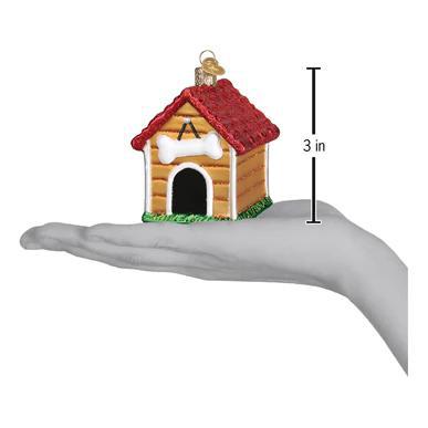 Ornament - Blown Glass - Dog House