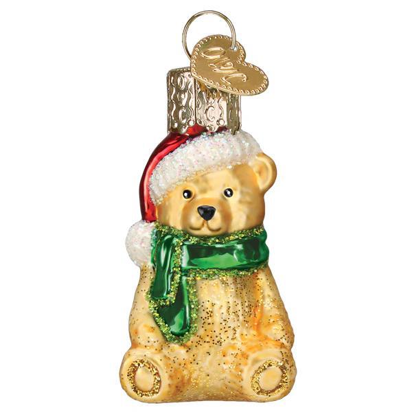 Ornament - Blown Glass - Mini Teddy Bear