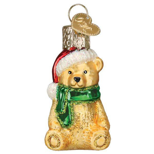 Ornament - Blown Glass - Mini Teddy Bear