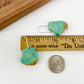 Earrings - Turquoise Slices & Sterling Wires