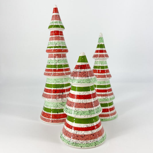 Decoration - Ceramic Tree - 8.5" - Classic Christmas