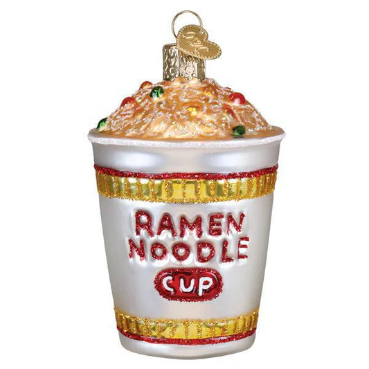 Ornament - Blown Glass - Ramen Noodle Cup
