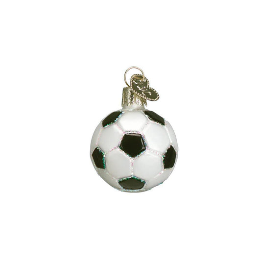 Ornament - Blown Glass - Mini Sport Ball - Soccer