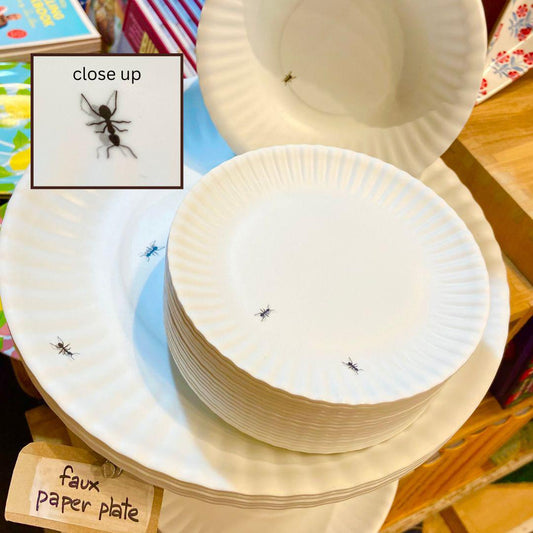 Plate - 6" "Paper Plate" Ants - Melamine