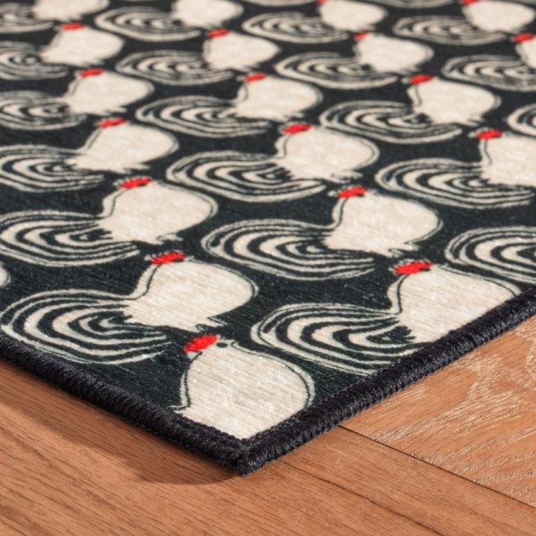 Rug - Machine-Washable - Cockadoodledoo Multi