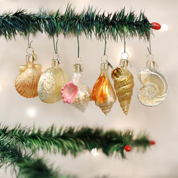 Ornament - Blown Glass - Mini Sea Shell