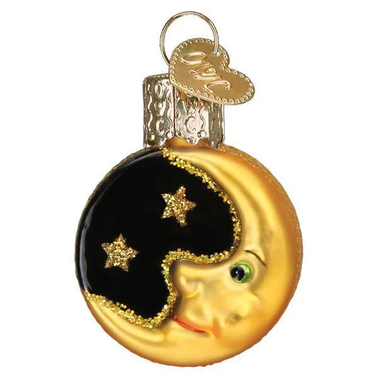 Ornament - Blown Glass - Mini Moon