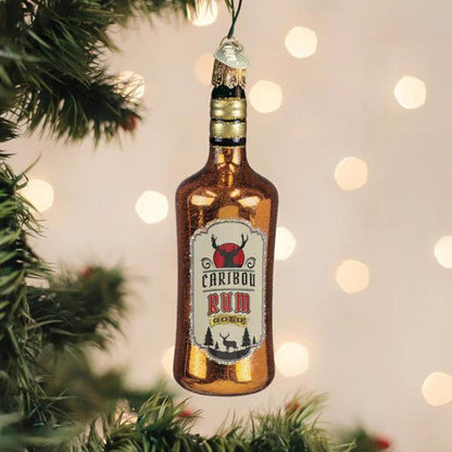 Ornament - Blown Glass - Rum Bottle