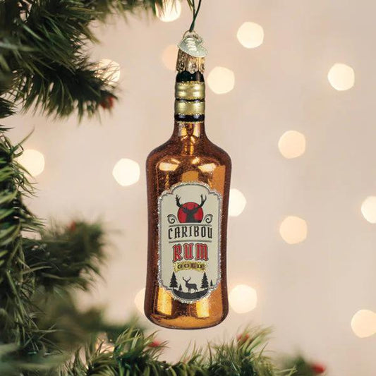 Ornament - Blown Glass - Rum Bottle