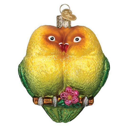 Ornament - Blown Glass - Lovebirds
