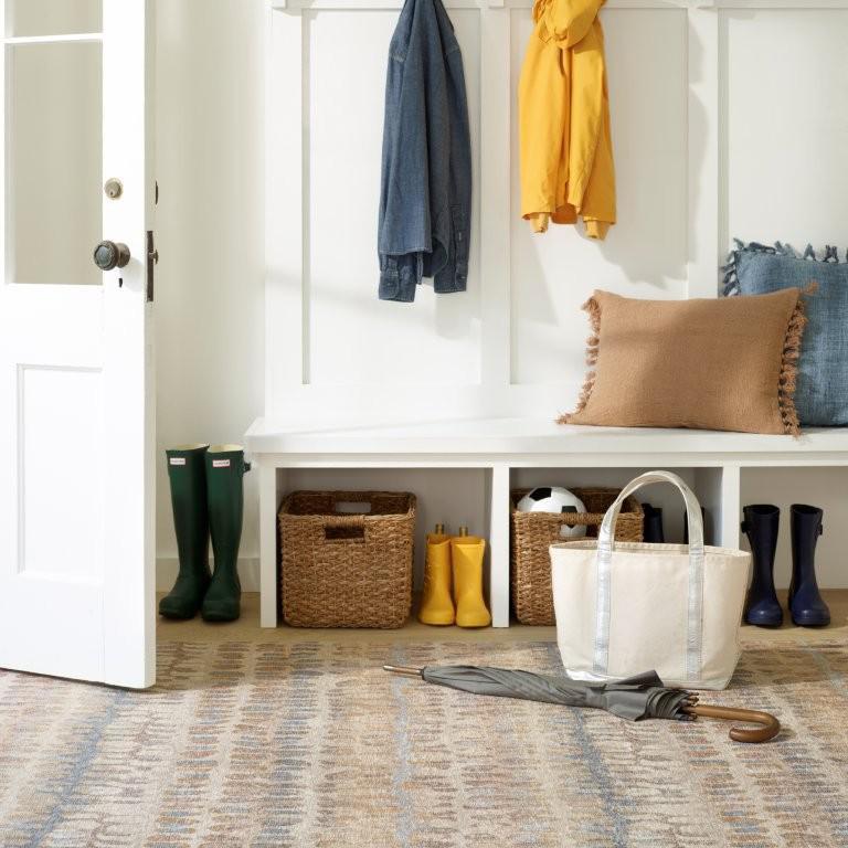 Rug - Machine-Washable - Paint Chip Natural