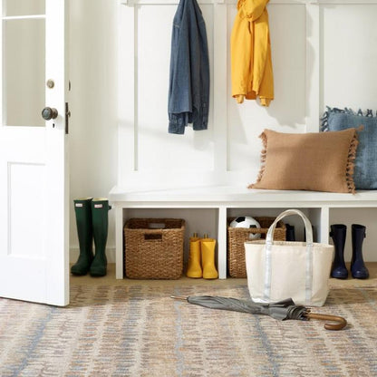 Rug - Machine-Washable - Paint Chip Natural
