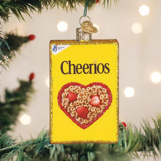 Ornament - Blown Glass - Cherrios Box